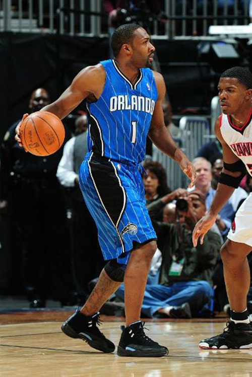 gilbert arenas at magic match